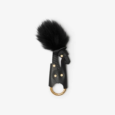 Knight Clip Charm in Black - Women | Burberry® Official
