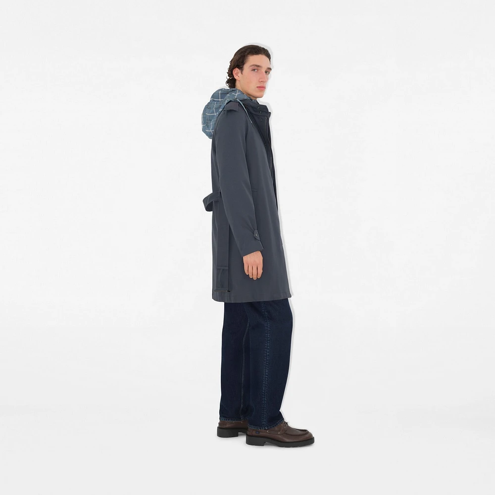 Mid-length Cotton Trench Coat in Magnet - Men | Burberry® Official