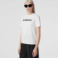 Logo Print Cotton T-shirt White | Burberry® Official