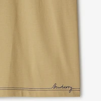 Cotton Polo Shirt in Birch - Men | Burberry® Official