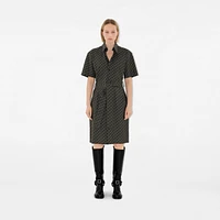 Check Cotton Shirt Dress in Snug - Women | Burberry® Official