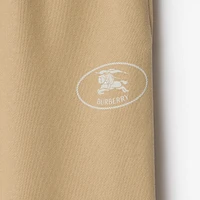 Knight Stamp Cotton Jogging Pants in Flax - Men | Burberry® Official