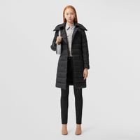 Detachable Hood Down-filled Coat Black - Women | Burberry® Official