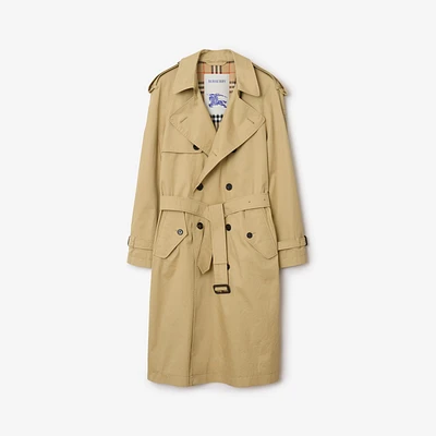 Mid-length Gabardine Trench Coat in Hamper - Men | Burberry® Official