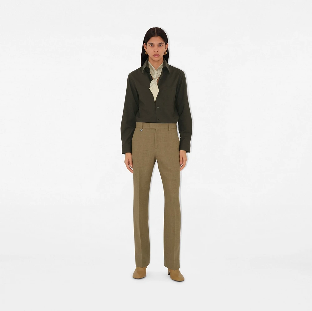 Skinny B Charm Silk Scarf in Nutmeg | Burberry® Official