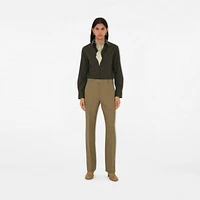Skinny B Charm Silk Scarf in Nutmeg | Burberry® Official