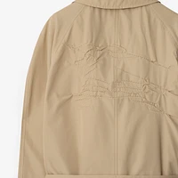 EKD Long Cotton Blend Car Coat in Sand - Men | Burberry® Official