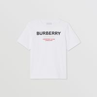Horseferry Print Cotton T-shirt White | Burberry® Official