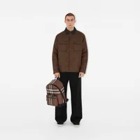 Check Backpack in Dark birch brown - Men | Burberry® Official