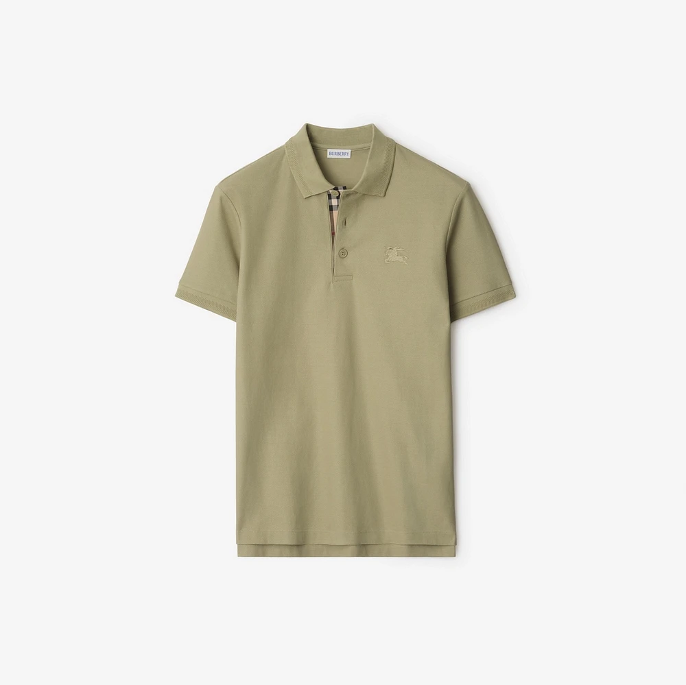 Cotton Polo Shirt in Skylark - Men | Burberry® Official