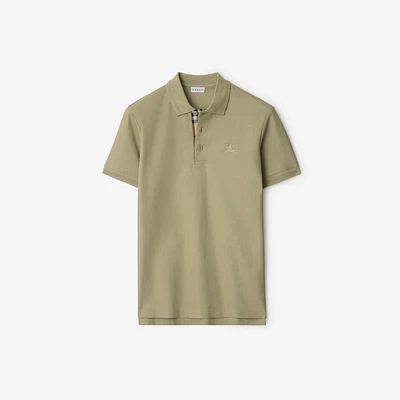 Cotton Polo Shirt in Skylark - Men | Burberry® Official