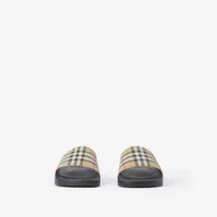 Check Slides in Archive beige - Women | Burberry® Official