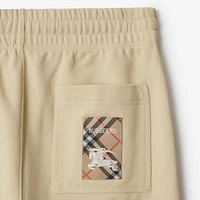 Check Label Cotton Jogging Pants in Nutmeg - Women | Burberry® Official