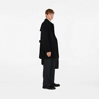Short Kensington Heritage Trench Coat in Black - Men, Cotton Gabardine | Burberry® Official