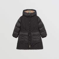 Horseferry Print Down-filled Puffer Coat Black | Burberry® Official