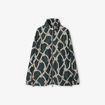 Knot Nylon Jacket in Magnet - Men | Burberry® Official