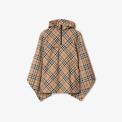 Check Cape in Sand | Burberry® Official