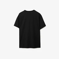 Logo Cotton T-shirt in Black - Men | Burberry® Official