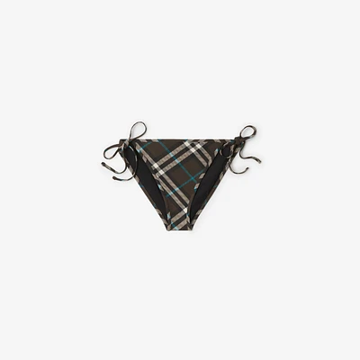 Check Bikini Briefs in Snug - Women, Nylon | Burberry® Official