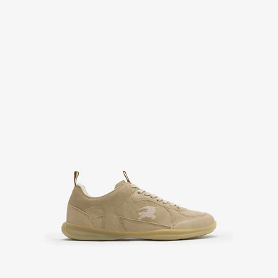 Leather Matrix Sneakers in Stock - Men | Burberry® Official