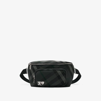 Grid Belt Bag in Charcoal - Men | Burberry® Official