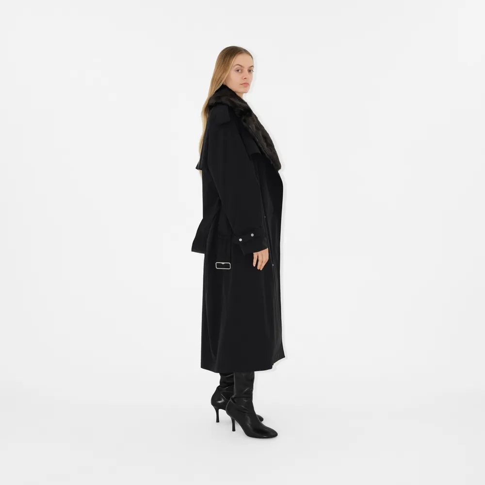 Long Kennington Trench Coat in Black - Women | Burberry® Official