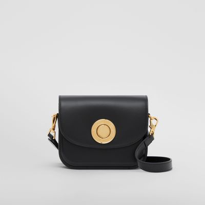 Leather Small Elizabeth Bag in Black - Women | Burberry® Official