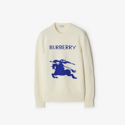 EKD Wool Cashmere Sweater in Off white - Women | Burberry® Official