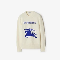 EKD Wool Cashmere Sweater in Off white - Women | Burberry® Official