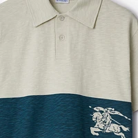 EKD Stripe Cotton Polo Shirt in Plaster - Men | Burberry® Official