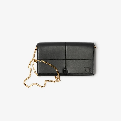 Snip Chain Strap Wallet in Black - Women | Burberry® Official