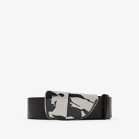 Leather Shield EKD Belt in Black - Men | Burberry® Official