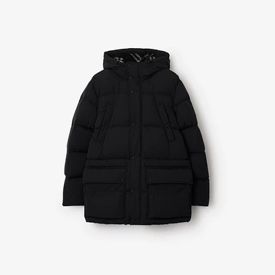 Nylon Burford Puffer Jacket in Black - Men | Burberry® Official