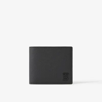 Burberry Grainy Leather TB Continental Wallet in Black/black - Men, Burberry® Official