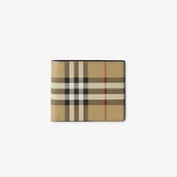 Check Slim Bifold Wallet in Archive beige - Men, Canvas | Burberry® Official