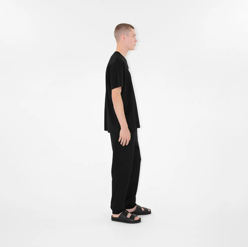 Cotton Jogging Pants in Black - Men | Burberry® Official