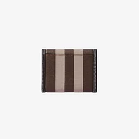 Small Check Folding Wallet in Dark birch brown - Women | Burberry® Official