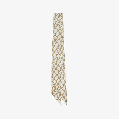 Skinny Knot Silk Scarf in Beach | Burberry® Official