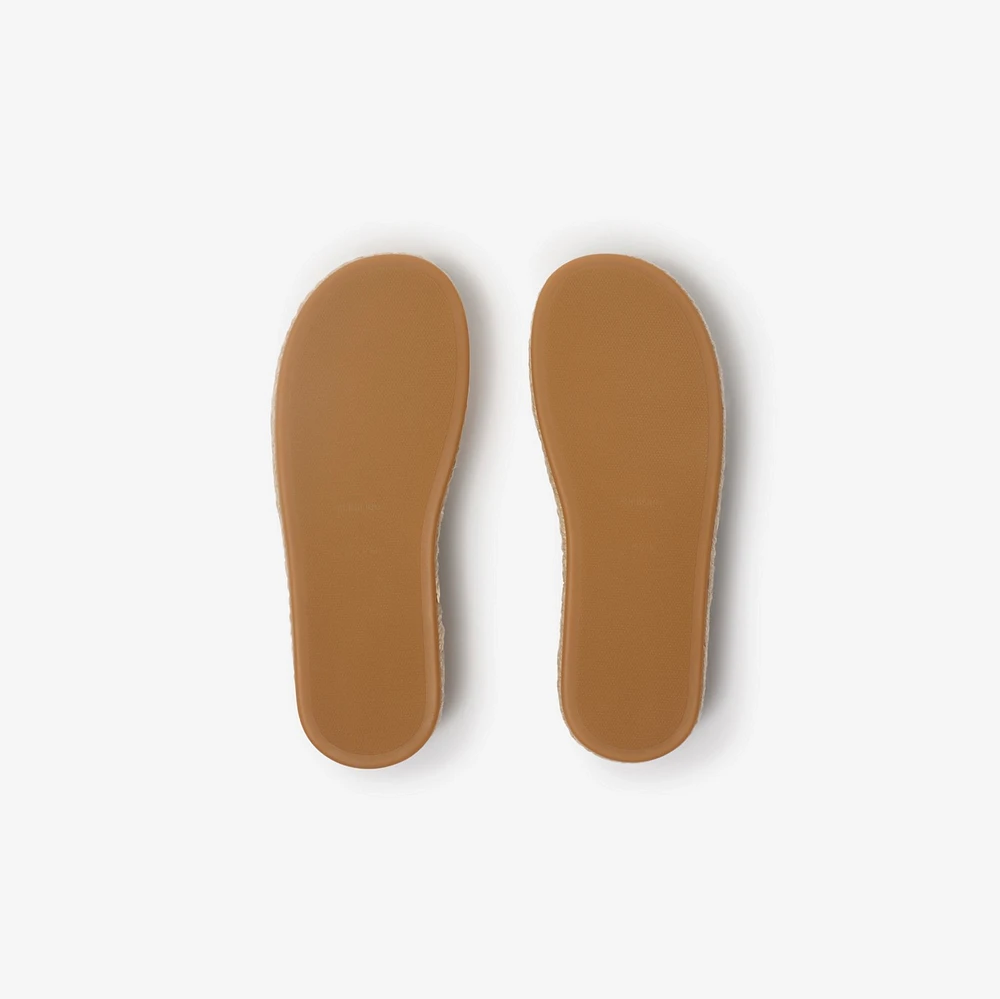 Check Espadrilles in Sand