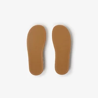 Check Espadrilles in Sand
