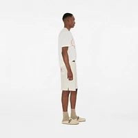 Towelling Shorts in Chalk white - Men | Burberry® Official