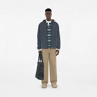 EKD Badge Nylon Hooded Jacket in Magnet - Men | Burberry® Official