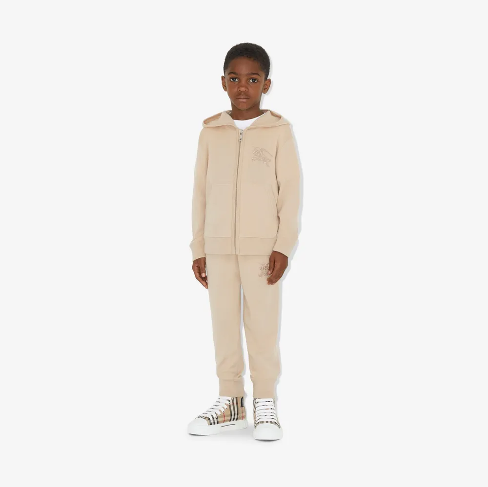 EKD Cashmere Zip Hoodie in Pale Biscuit