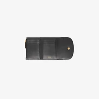Small Check Folding Wallet in Dark birch brown - Women | Burberry® Official