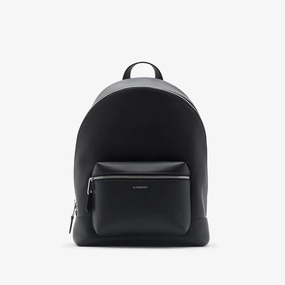 Leather Backpack in Black - Men | Burberry® Official