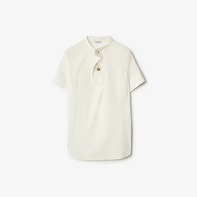 Silk Top in Cotton - Women | Burberry® Official