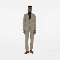 Wool Tailored Jacket in Olive drab green - Men | Burberry® Official