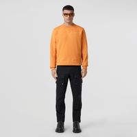 Embroidered Oak Leaf Crest Cotton Sweatshirt Dusty Orange - Men | Burberry® Official