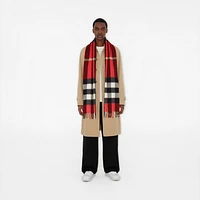 Check Cashmere Scarf in Red | Burberry® Official