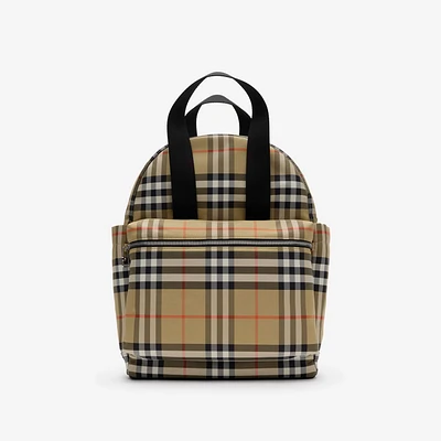 Check Baby Changing Backpack in Sand - Children | Burberry® Official